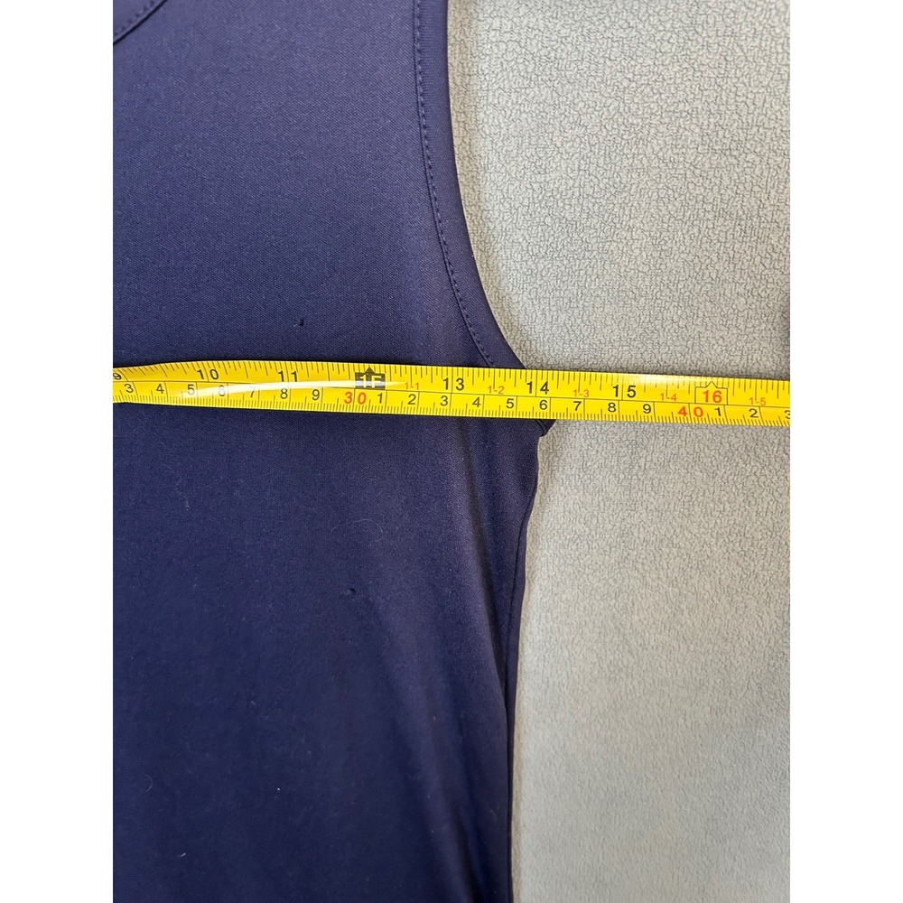 D-Signed Girls Tank Dress Navy Blue Polyester High Low Hem Sleeveless XL 14/16 - Picture 6 of 8